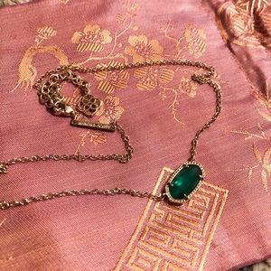 Kendra Scott Emerald Necklace